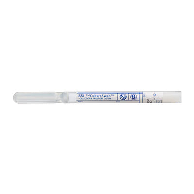 54169. HISOPOS CULTURE SWAB PLUS AGAR CARY-BLAIR ESTERIL C/TAPA ROJA, LARGO 5-1/4PULG C/50 BBL