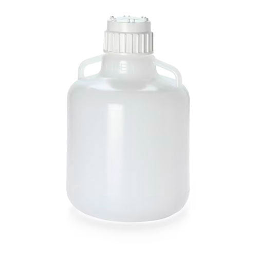 30399. GARRAFON (BIDON) DE POLIPROPILENO 10LT (2.5GAL) P/VACIO C/TAPON Y ASA NALGENE