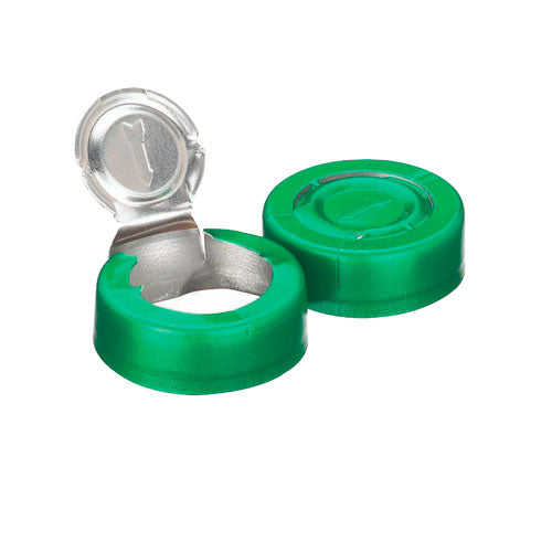 27546. SELLO DE ALUMINIO DESPRENDIBLE 20MM SIN REVESTIMIENTO COLOR VERDE C/1000 WHEATON