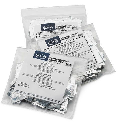 54896. SET DE REACTIVOS P/DETERMINACION DE ALUMINIO, REACTIVO EN POLVO 0.008-0.800MG/L, 100 PRUEBAS HACH
