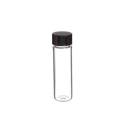 5764. VIAL VIDRIO CLARO 40ML 28X98MM P/MUESTRAS ACUOSAS C/TAPA FENOLICA 24-400 CAJA C/72 PIEZAS - WHEATON