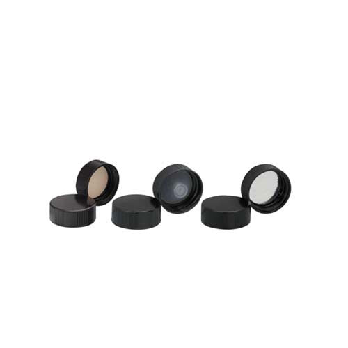 17629. TAPON FENOLICO NEGRO 38-430 C/REVESTIMIENTO DE GOMA 14B PAQUETE C/10 PIEZAS  - WHEATON