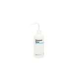 3353. PIZETA (FRASCO LAVADOR) 500ML AGUA DESIONIZADA, BOCA ANGOSTA SALIDA SUPERIOR C/TAPA NATURAL, ETIQUETA GHS, LDPE NALGENE