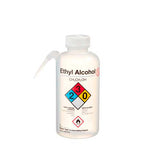 11119. PIZETA (FRASCO LAVADOR) 500ML ALCOHOL ETILICO, BOCA ANGOSTA SALIDA LATERAL C/TAPA BLANCA, ETIQUETA GHS, LDPE PAQUETE C/2 PIEZAS - NALGENE