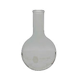 24094. MATRAZ FLORENCIA DE VIDRIO 250ML FORMA REDONDA, FONDO PLANO, BOCA REFORZADA KIMAX