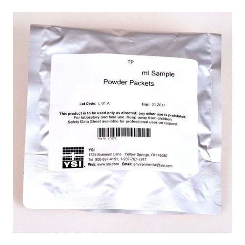 52155. REACTIVO DPD P/CLORO LIBRE EN POLVO 5ML PAQ C/100 MOD. CI2-F5F - YSI