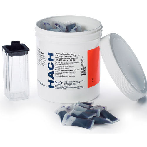 54897. KIT DE REACTIVOS P/DETERMINACION DE DUREZA 8-1000UG/L P/100 PRUEBAS HACH