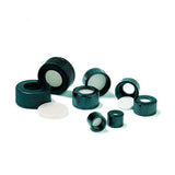 1060. TAPON DE ROSCA DE POLIPROPILENO NEGRO C/ORIFICIO Y MEMBRANA DE TEFLON/SILICONA 1.5MM P/VIAL DE 2ML (ABERTURA GRANDE) C/100 SUPELCO