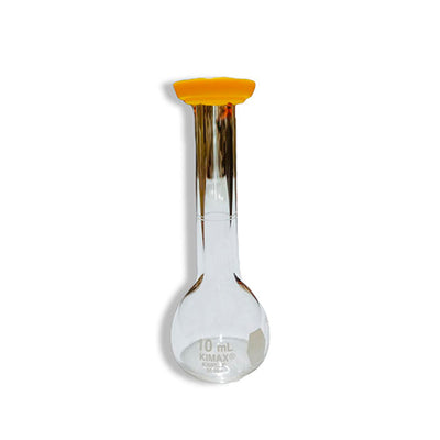 10885. MATRAZ VOLUMETRICO DE VIDRIO 10ML CLASE A C/TAPA TIPO SNAP - KIMAX