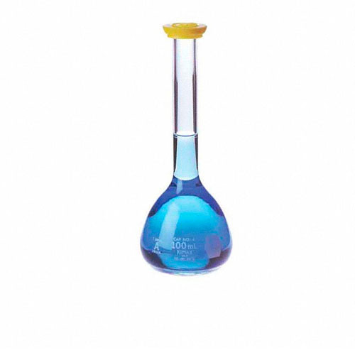 52044. MATRAZ VOLUMETRICO DE VIDRIO 1LT CLASE A C/SNAP CAP - KIMAX