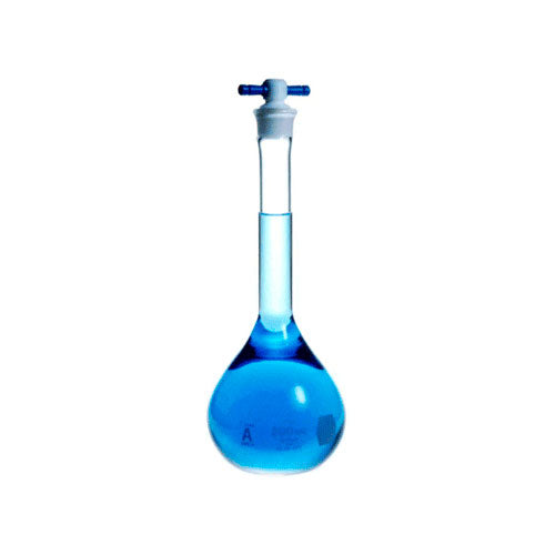 24156. MATRAZ VOLUMETRICO DE VIDRIO 2LT CLASE A C/TAPON DE TEFLON KIMAX