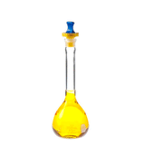 24099. MATRAZ VOLUMETRICO DE VIDRIO 100ML CLASE A C/TAPON DE POLIETILENO KIMAX