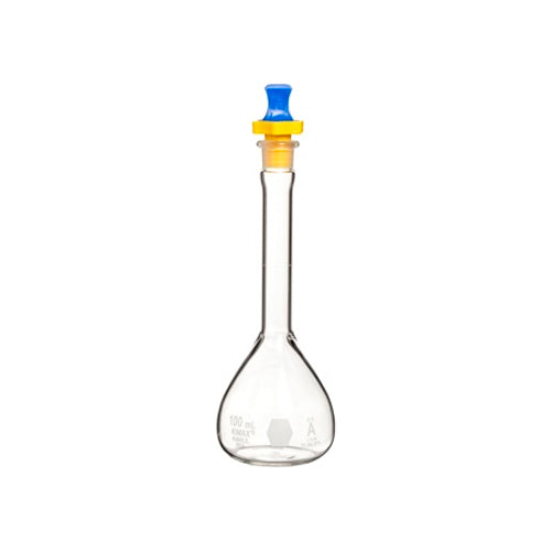 52369. MATRAZ VOLUMETRICO DE VIDRIO 25ML CLASE A C/TAPON DE POLIETILENO - KIMAX
