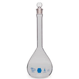 51891. MATRAZ VOLUMETRICO DE VIDRIO 500ML CLASE A CERTIFICADO LOTE C/TAPON DE VIDRIO - KIMAX