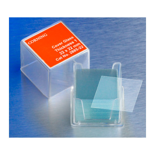 52243. CUBREOBJETOS DE VIDRIO CUADRADOS 25X25MM (3 CAJITAS C/100) - CORNING