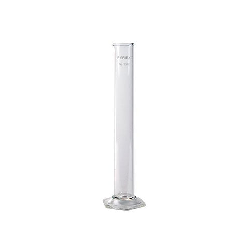 2260. PROBETA (MEDIDA CILINDRICA) DE VIDRIO 100ML P/HIDROMETRO, SIN GRADUAR - PYREX