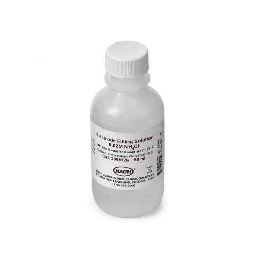 21519. SOLUCION DE LLENADO P/ELECTRODO SELECTIVO DE IONES DE SODIO, CLORURO DE AMONIO 59ML - HACH