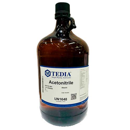 4051. ACETONITRILO GRADO ABSOLV FRASCO CON 4LT - TEDIA