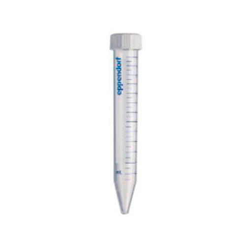 8238. TUBO DE POLIPROPILENO 15ML CONICO INCOLORO ESTERIL LIBRE DE PIROGENOS, DNASAS, RNASAS Y ADN HUMANO Y BACTERIANO C/500 (10 BOLSAS C/50 PIEZAS) EPPENDORF