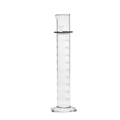 2596. PROBETA (MEDIDA CILINDRICA) DE VIDRIO 2LT CLASE A GRADUADA DOBLE ESCALA EN AZUL - PYREX