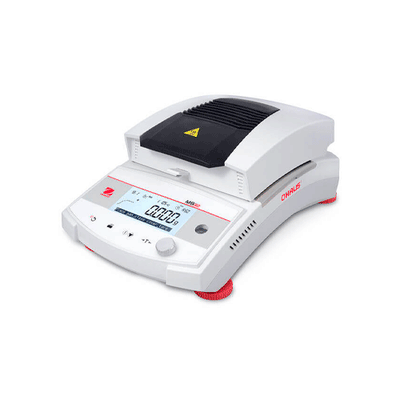 56968. ANALIZADOR (BALANZA) DE HUMEDAD 90GR, LECTURA DE HUMEDAD 1MG/0.01%, PLATO 90MM, PANTALLA LCD DE 4PULG, MOD. MB32-110V - OHAUS