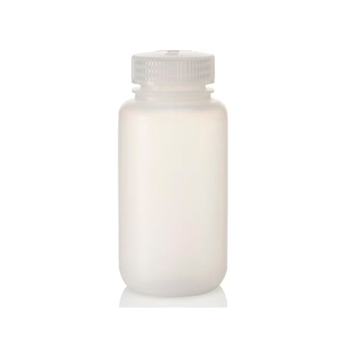 52413. FRASCO DE POLIPROPILENO 250ML TRANSPARENTE BOCA ANCHA C/TAPA DE DE POLIPROPILENO NO ESTERIL C/3 - NALGENE