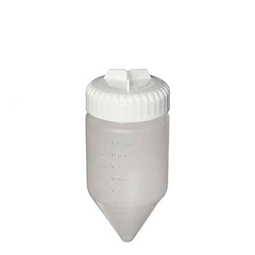1643. FRASCO P/CENTRIFUGA 175ML DE PPCO , FONDO CONICO C/TAPON DE SELLADO, NO ESTERIL - NALGENE