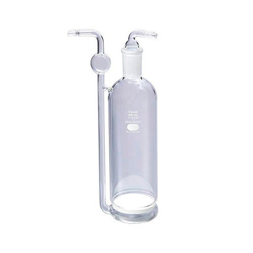 1350. FRASCO VIDRIO CLARO 350ML LAVADOR DE GASES DISCO POROSO GRUESO - PYREX