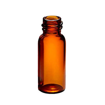 2148. VIAL VIDRIO AMBAR 2ML,12X32MM, C/MARCA P/ROTULAR, ROSCADO 9MM PAQUETE(S) CON 100 PIEZAS FINNERAN