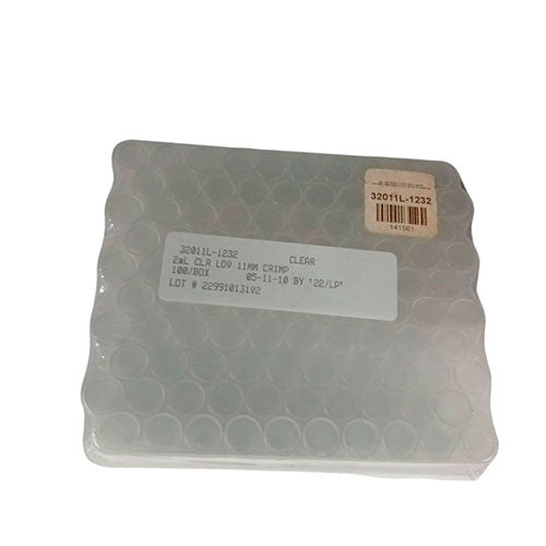 31173. VIAL VIDRIO CLARO 2ML BOCA ANCHA 12X32MM 11MM C/100 FINNERAN