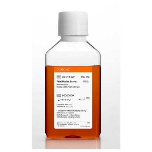 28917. SUERO FETAL BOVINO (INACTIVADO POR CALOR) ORIGEN APROBADO POR USDA 500ML CORNING