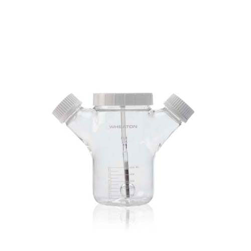 17537. MATRAZ DE VIDRIO 500ML CLARO GIRATORIO C/MICROPORTADOR MAGNA FLEX, 2 BRAZOS LATERALES  - WHEATON