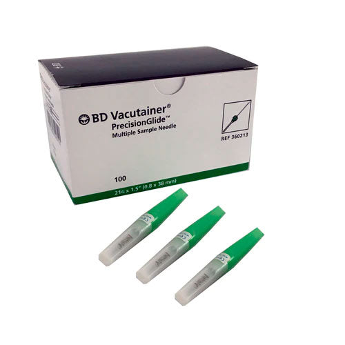 28885. AGUJA TOMA MULTIPLE VERDE 21GX38MM C/100 BD VACUTAINER