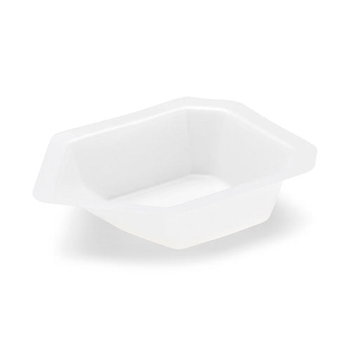 51777. PLATILLO DE PLASTICO P/PESAR 20ML, 60X41X8MM CUADRADO, ANTIESTATICO C/PICO VERTEDOR C/250 - GLOBE SCIENTIFIC
