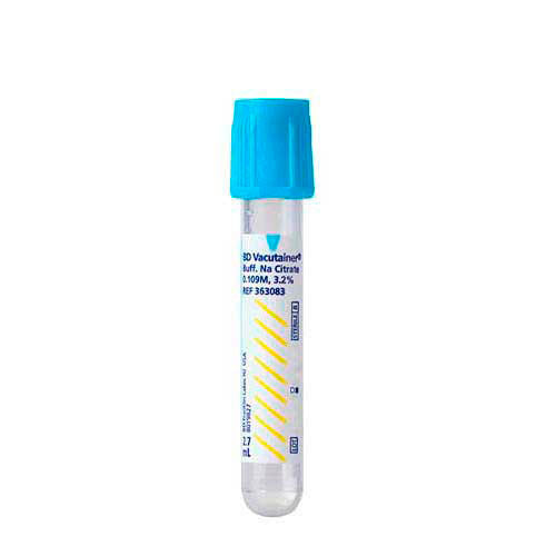 50621. TUBO VACUTAINER PLUS CITRATO 13X75MM 2.7ML AZUL C/100 TOP - BD