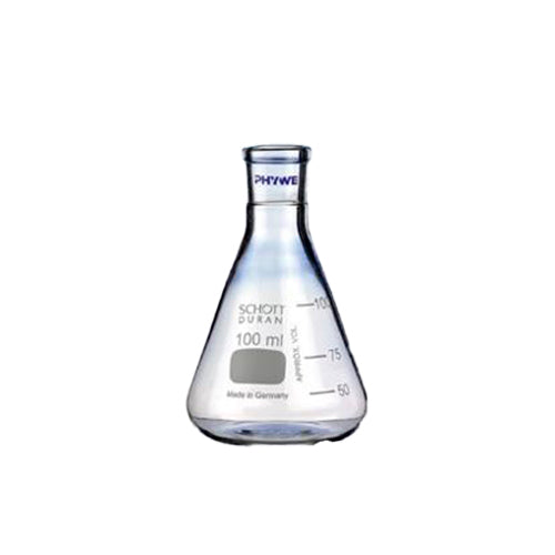 23170. MATRAZ ERLENMEYER DE VIDRIO 100ML CUELLO ANGOSTO SCHOTT DURAN