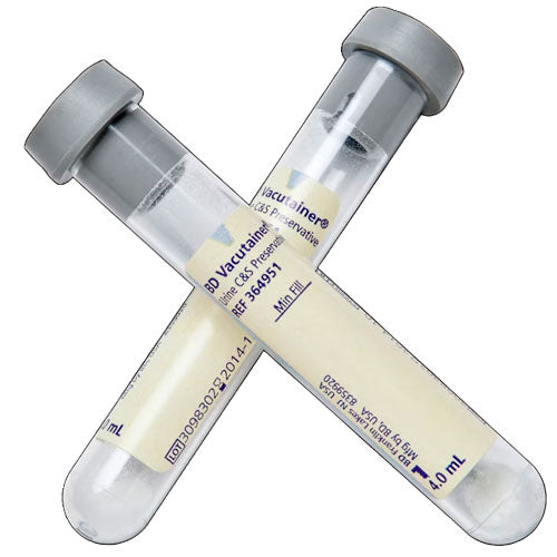 28896. TUBO DE PLASTICO TAPON GRIS 4ML, 13X75MM C/100 BD VACUTAINER