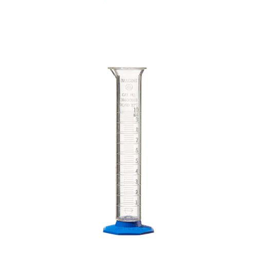 12270. PROBETA (MEDIDA CILINDRICA) DE POLIMETILPENTANO 10ML GRADUADA C/BASE HEXAGONAL DE POLIPROPILENO AZUL - NALGENE