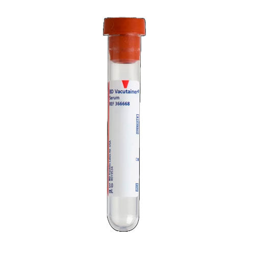 28904. TUBO DE PLASTICO TAPON ROJO 3ML, 13X75MM C/100 BD VACUTAINER