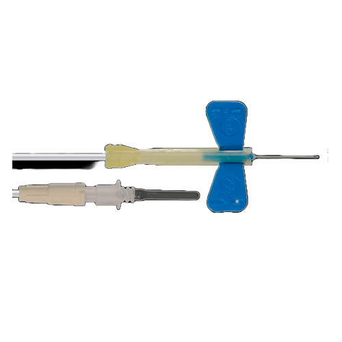 28872. AGUJA ALADA SAFETY-LOK AZUL MARINO 25GX19MMX12" C/50 BD VACUTAINER