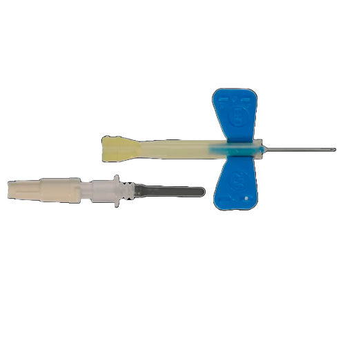 28873. AGUJA ALADA SAFETY-LOK AZUL MARINO 25GX19MMX7" C/50 BD VACUTAINER