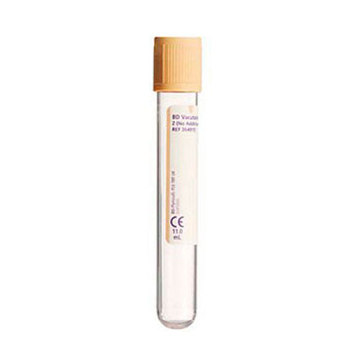 28892. TUBO DE PLASTICO TAPON BEIGE 3ML, 13X75MM C/100 BD VACUTAINER