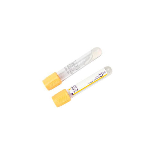 28901. TUBO DE PLASTICO TAPON ORO 5ML, 13X100MM C/100 BD VACUTAINER