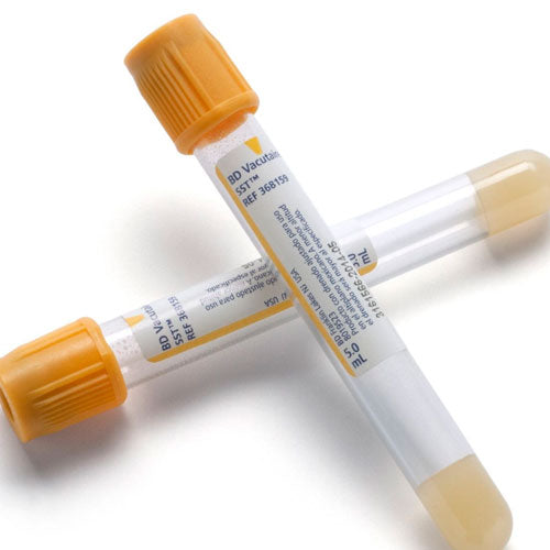 28902. TUBO DE PLASTICO TAPON ORO 5ML, 13X100MM C/100 BD VACUTAINER