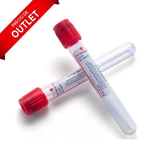 50688. TUBO DE PLASTICO TAPON ROJO 6ML, 13X100MM - BD VACUTAINER