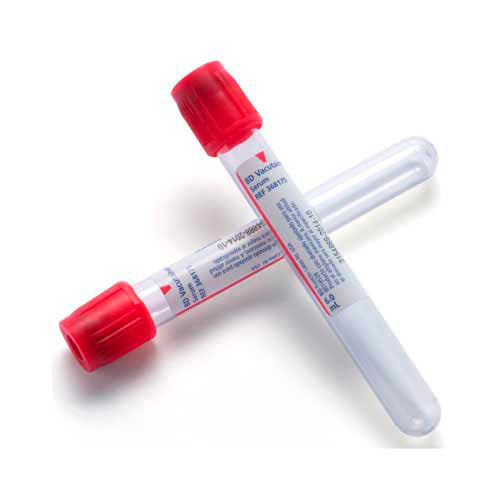 50688. TUBO DE PLASTICO TAPON ROJO 6ML, 13X100MM - BD VACUTAINER