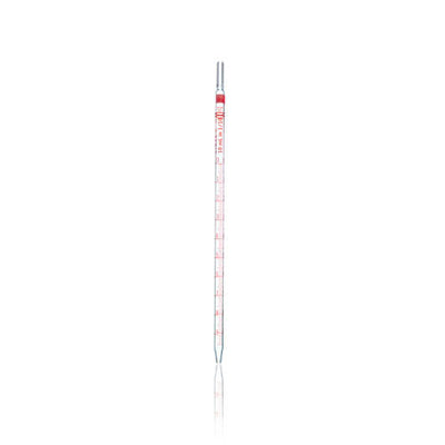 24106. PIPETA SEROLOGICA DE VIDRIO 5MLX1/10 PUNTA ANCHA, REUTILIZABLE CODIGO COLOR AZUL C/2 PIEZAS KIMAX