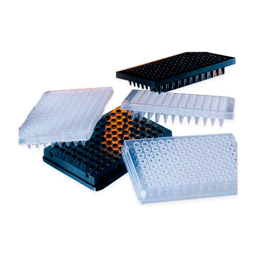 12705.MICROPLACA PCR 96 POZOS, POLIPROPILENO CLARO, MEDIO FALDON SIN TAPA, NO ESTERIL PAQUETE C/10 PIEZAS - CORNING