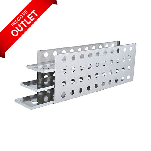 2398. RACK DE ACERO INOXIDABLE P/20 CAJAS DESLIZANTES DE 2PULG P/CONGELADOR UXF Y EXF REVCO