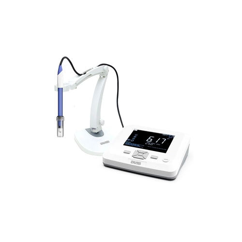 51313. MEDIDOR DE PH DE MESA C/SONDA ATC D201T, BUFFER, SOPORTE DF01 Y KIT DE SOLUCIONES, PH 4.00, 7.00, 10.01 MOD. DPH100 - DLAB